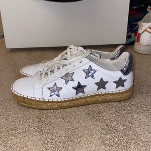 Marc Fisher stars sandal style sneakers